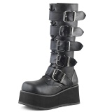 Noir Vegan 8,5 cm TRASHVILLE-518 bottes demonia - bottes plateforme unisex