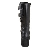 Noir Vegan 8,5 cm TRASHVILLE-518 bottes demonia - bottes plateforme unisex