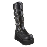 Noir Vegan 8,5 cm TRASHVILLE-518 bottes demonia - bottes plateforme unisex
