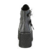 Noir Vegan 9 cm ASHES-55 bottines demonia plateforme
