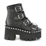 Noir Vegan 9 cm ASHES-70 bottines  talons pais plateforme lolita