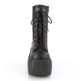 Noir Vegan 9 cm VIOLET-120 bottines demonia plateforme
