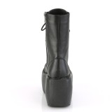 Noir Vegan 9 cm VIOLET-120 bottines demonia plateforme