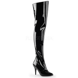 Noir Verni 10,5 cm VANITY-3010 Bottes Cuissardes Talons Hauts