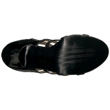 Noir Verni 10 cm DREAM-438 grande taille bottines femmes