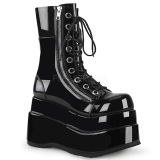 Noir Verni 11,5 cm BEAR-265 bottines demonia plateforme