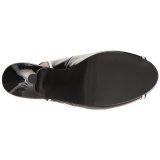 Noir Verni 11,5 cm PINUP-10 grande taille sandales femmes