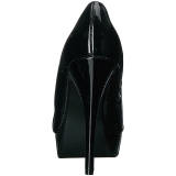 Noir Verni 13,5 cm CHLOE-01 grande taille escarpins femmes
