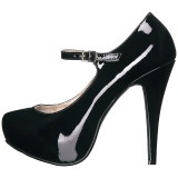 Noir Verni 13,5 cm CHLOE-02 grande taille escarpins femmes