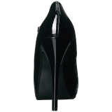 Noir Verni 13,5 cm CHLOE-02 grande taille escarpins femmes