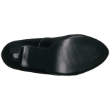 Noir Verni 13,5 cm CHLOE-02 grande taille escarpins femmes