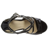 Noir Verni 13 cm AMUSE-15 Sandales de Soire a Talon