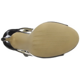 Noir Verni 13 cm AMUSE-15 Sandales de Soire a Talon