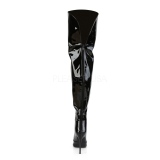 Noir Verni 13 cm COURTLY-3012 bottes cuissardes pleaser