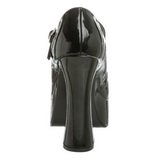 Noir Verni 13 cm DOLLY-50 Escarpins Talons Hauts Hommes