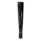 Noir Verni 13 cm SEDUCE-3000 bottes cuissardes hommes