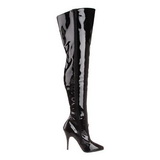 Noir Verni 13 cm SEDUCE-3010 bottes overknee femme