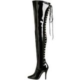 Noir Verni 13 cm SEDUCE-3063 bottes overknee femme