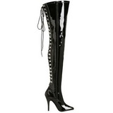 Noir Verni 13 cm SEDUCE-3063 bottes overknee femme