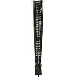 Noir Verni 13 cm SEDUCE-3063 bottes overknee femme