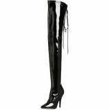 Noir Verni 13 cm SEDUCE-3063 bottes overknee femme