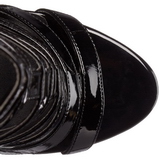 Noir Verni 13 cm SEXY-52 Bottines Talons Hauts Femmes
