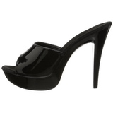 Noir Verni 14 cm COCKTAIL-501 Plateforme Mules Hautes