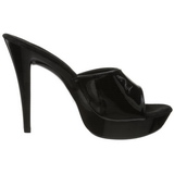 Noir Verni 14 cm COCKTAIL-501 Plateforme Mules Hautes