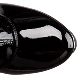 Noir Verni 15,5 cm DELIGHT-3000 Bottes Cuissardes Talons Hauts