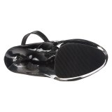 Noir Verni 15 cm DELIGHT-686 Chaussures pour femmes a talon