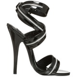 Noir Verni 15 cm DOMINA-119 high heels sandales femmes
