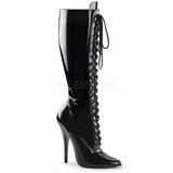 Noir Verni 15 cm DOMINA-2020 Bottes Femmes pour Hommes