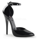 Noir Verni 15 cm DOMINA-402 escarpins  talons hauts