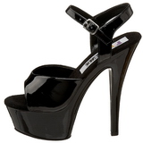 Noir Verni 15 cm FUNTASMA JULIET-209 Talons Hauts Plateforme