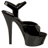 Noir Verni 15 cm FUNTASMA JULIET-209 Talons Hauts Plateforme