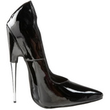 Noir Verni 15 cm SCREAM-01 Chaussures Stilettos Escarpins Femmes