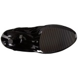 Noir Verni 18 cm ADORE-3028 Plateforme cuissardes et genoux