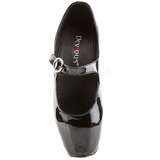 Noir Verni 18 cm BALLET-08 Fetish Talons Aiguilles Escarpins