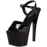 Noir Verni 18 cm Pleaser SKY-309 Plateforme Chaussures Talon Haut