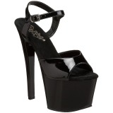 Noir Verni 18 cm Pleaser SKY-309 Plateforme Chaussures Talon Haut