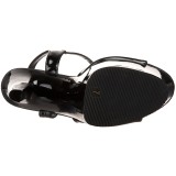 Noir Verni 18 cm Pleaser SKY-309 Plateforme Chaussures Talon Haut