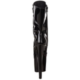 Noir Verni 18 cm XTREME-1020 bottines a plateforme pour femmes