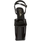 Noir Verni 19 cm Pleaser TABOO-709 Plateforme Haut Talon