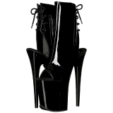 Noir Verni 20 cm Pleaser FLAMINGO-1018 Plateforme Bottines