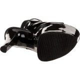 Noir Verni 20 cm Pleaser XTREME-873 Talons Aiguilles Plateforme