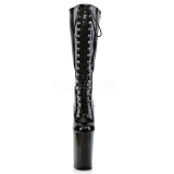 Noir Verni 23 cm Pleaser INFINITY-2020 Plateforme Bottes Femmes