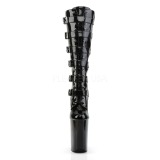 Noir Verni 23 cm Pleaser INFINITY-2049 Plateforme Bottes Femmes