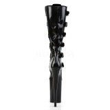 Noir Verni 23 cm Pleaser INFINITY-2049 Plateforme Bottes Femmes