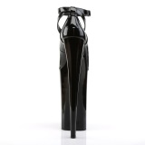 Noir Verni 25,5 cm BEYOND-087 talons très hauts - escarpins plateforme extrême