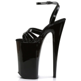 Noir Verni 25,5 cm Pleaser BEYOND-012 Talons Hauts Plateforme